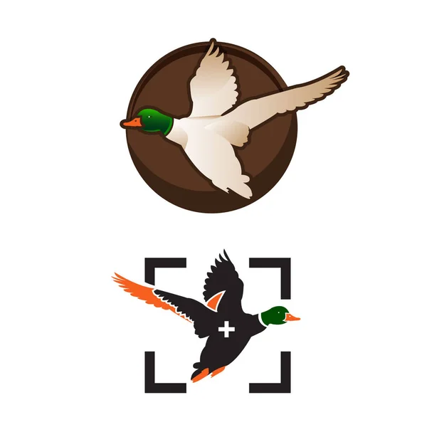 Patos salvajes vuelan — Archivo Imágenes Vectoriales