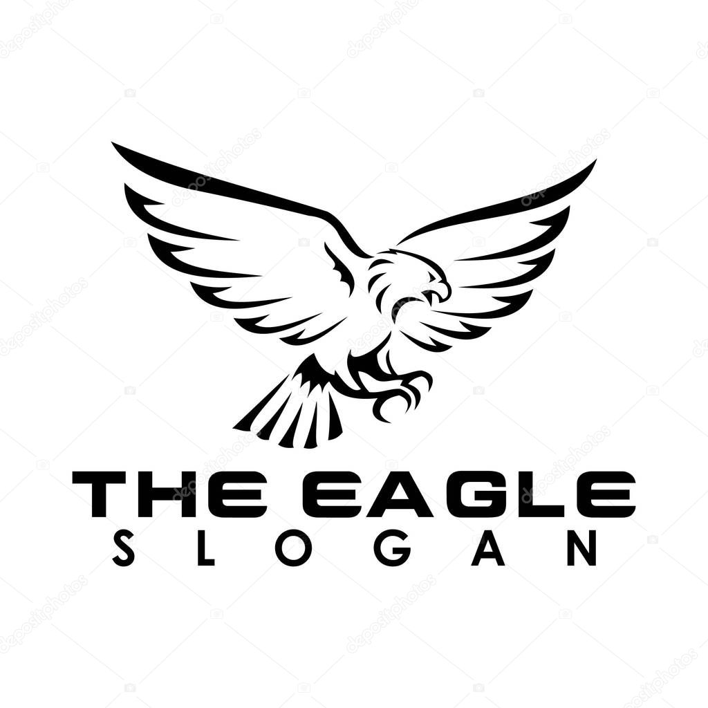 Eagle head logo vector