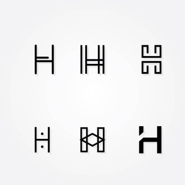 İlk harfi H logo yazım hatası paketi