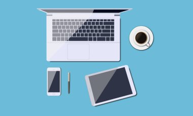 Resepsiyon vektör çizim iş. sabah etkinliği. Vektör çizim, Eps8. eps10