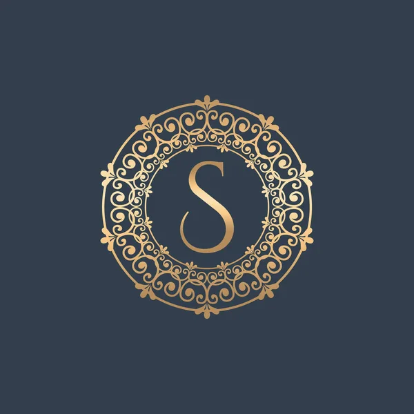 Vintage eski stil logo simge monogram. S harfi logosunu görmeniz gerekir. Royal hotel, Premium butik, moda logo, süper logosu, VIP logo. S harfi logo, Premium Kalite logo, avukat logosu. S harfi logo simge eps8, eps10