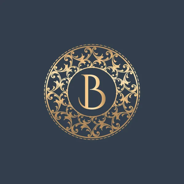 Lüks logosunu görmeniz gerekir. Harf B. lüks logo şablonu. Eps8, Eps10