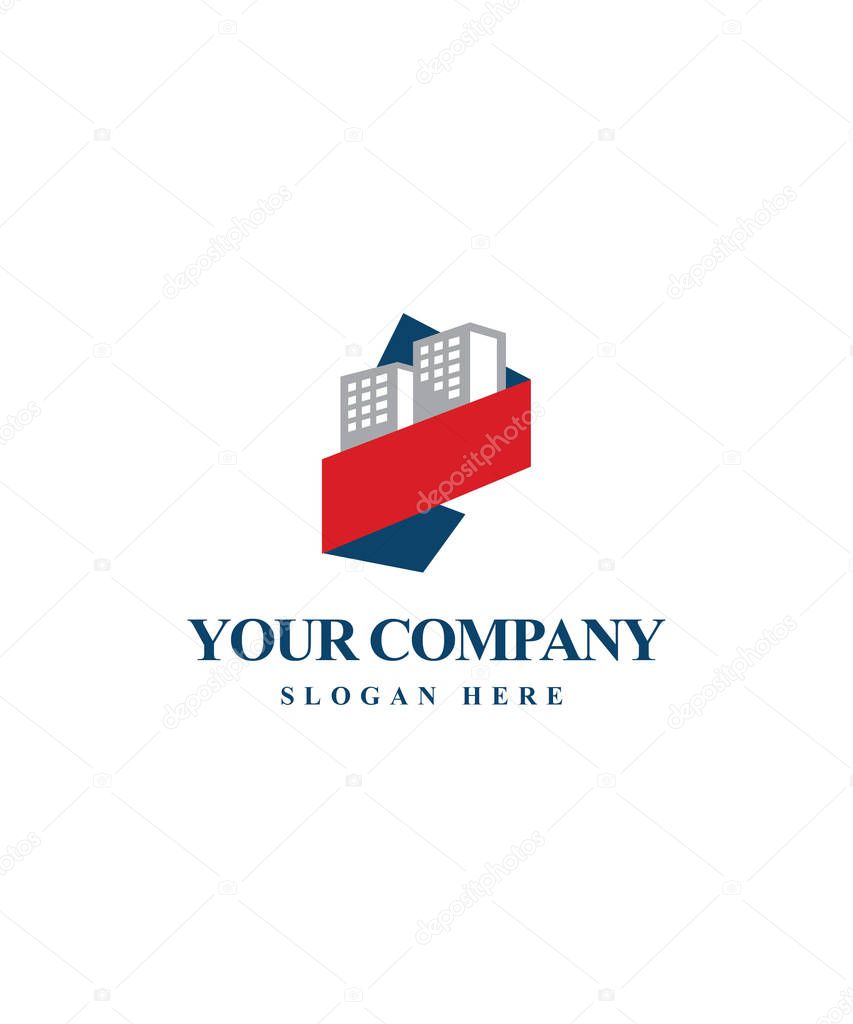 Real Estate vector logo design template