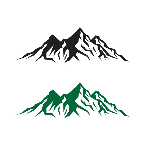 Paesaggio vettore della natura o silhouette di montagna all'aperto per il design degli elementi — Vettoriale Stock