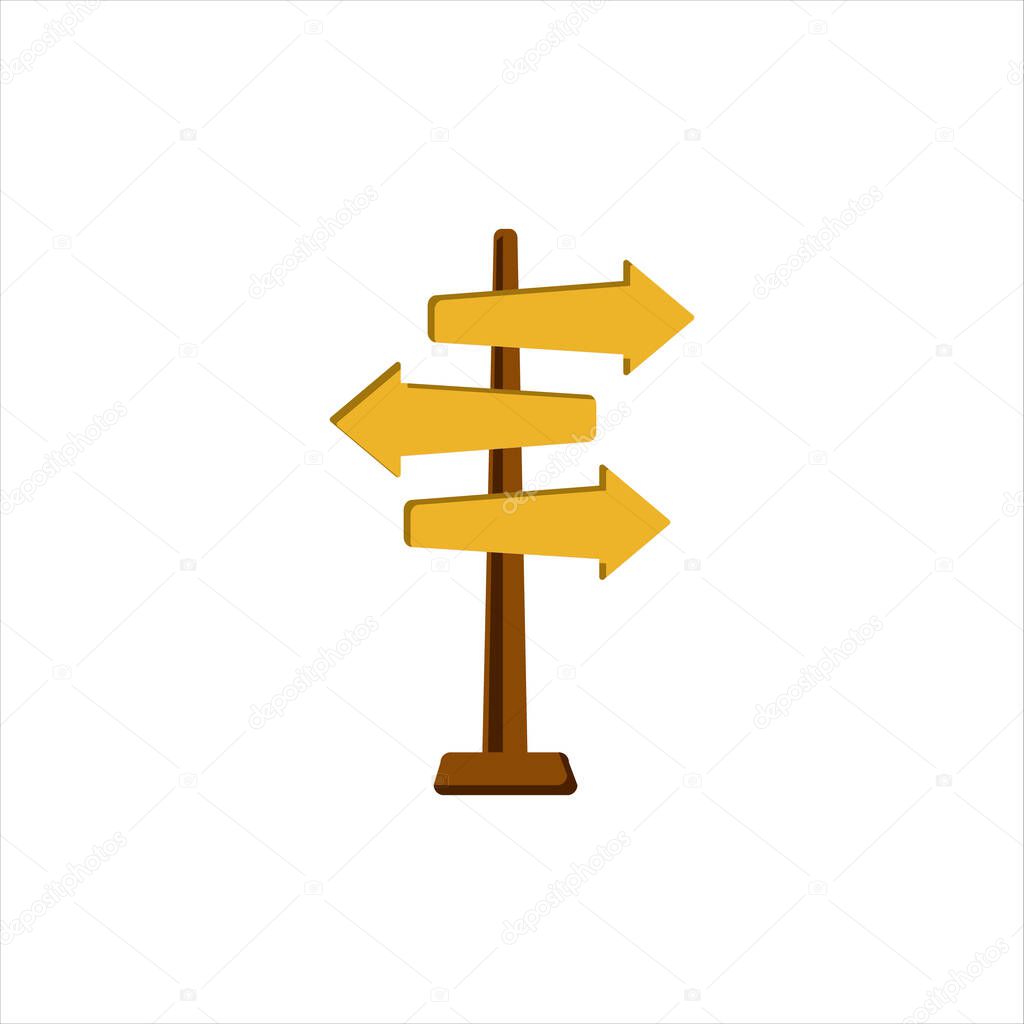 arrow signpost vector design symbol of road signs direction ways
