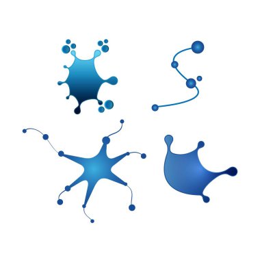 Çizim logosu, beyaz arka planda renkli DNA dizaynı. Renk