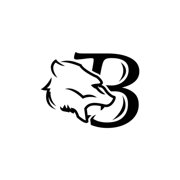 Creative "Bear" typographic vector logo. Premium quality. — Stock Vector