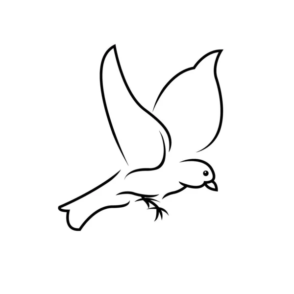 Kolekcja ptak sylwetka wektor — Wektor stockowy