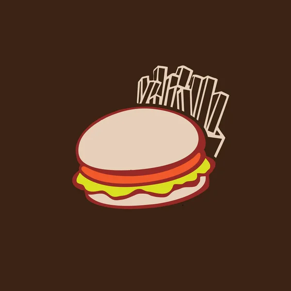 Plik wektorowy logo fast food — Wektor stockowy