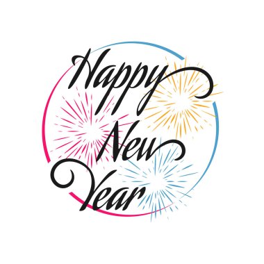 Yeni yılın havai fişek yağmuru 2020 kutlamaları yaratıcı tasarım