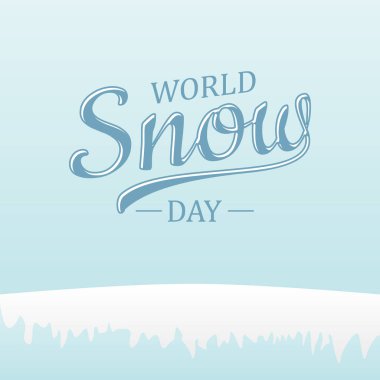 Dünya Kar Günü harf tasarımı