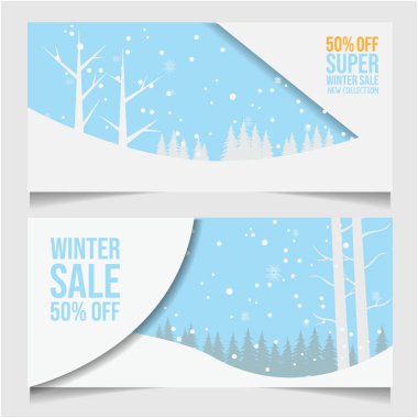 Kış indirimi sancak taşıyıcıları