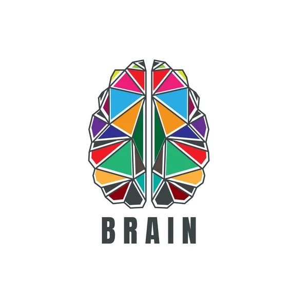 Δημιουργικό αφηρημένο διανυσματικό πρότυπο σχεδιασμού λογότυπου εγκεφάλου. Εγκεφαλική τεχνολογία. — Διανυσματικό Αρχείο