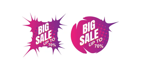 Sale banner template design, Big sale special up to 80% off. Sup — Stock Vector