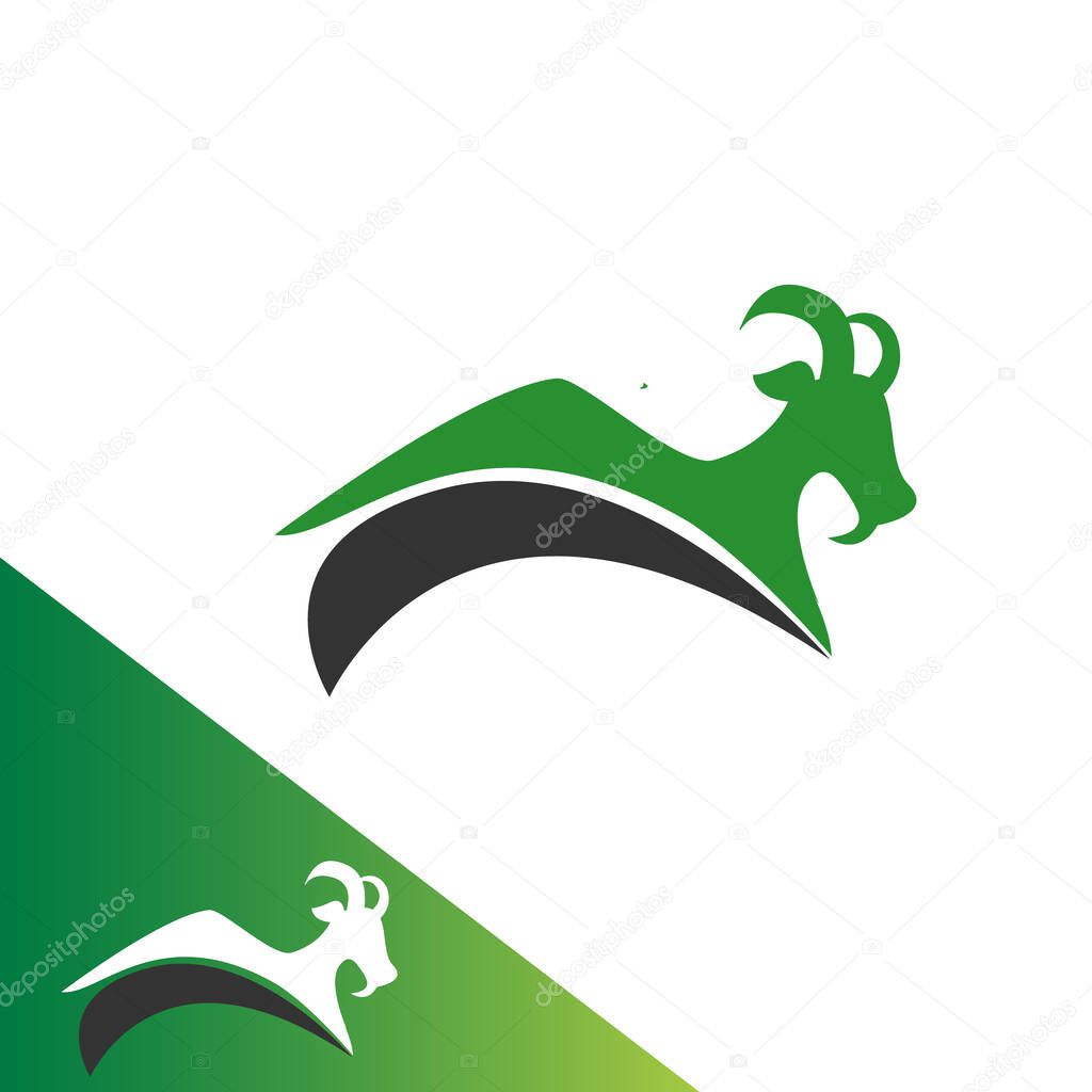 Mountain goat logo icon design vector inspiration. eps1
