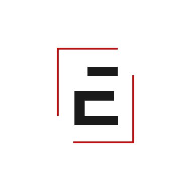 Modern yaratıcı E ilk harfi E logo grafik konsept vektörü i