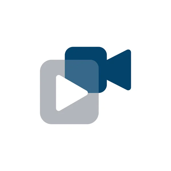Projekt logo produkcji wideo. Choroba wektora produkcji filmowej — Wektor stockowy