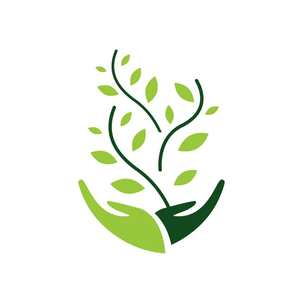 Logo ekologické udržitelnosti Vector Illustration. znak e — Stockový vektor