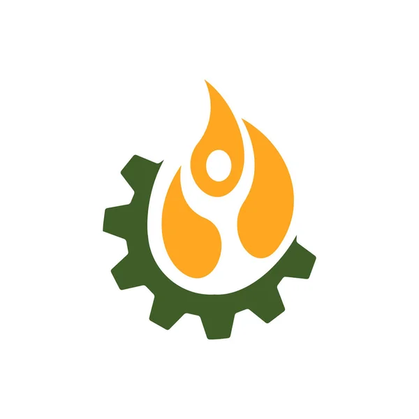 Design-Vektor für grüne Energie-Stempel Natur Emblem Zeichen eco gr — Stockvektor