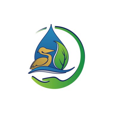 Çevresel sürdürülebilirlik logosu taşıyıcı illüstrasyonu. E işareti