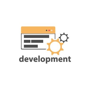 Web sitesi geliştiricisi web element vektör tasarımı resmi