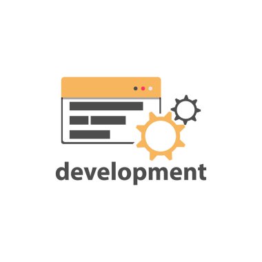 Web sitesi geliştiricisi web element vektör tasarımı resmi