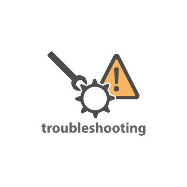 Troubleshoot web element icon vector design image clipart