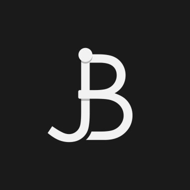 J & B İlk logo vektör tasarımı