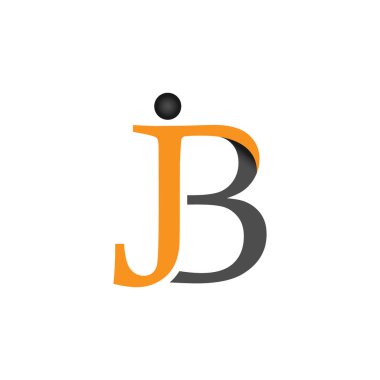 J & B İlk logo vektör tasarımı