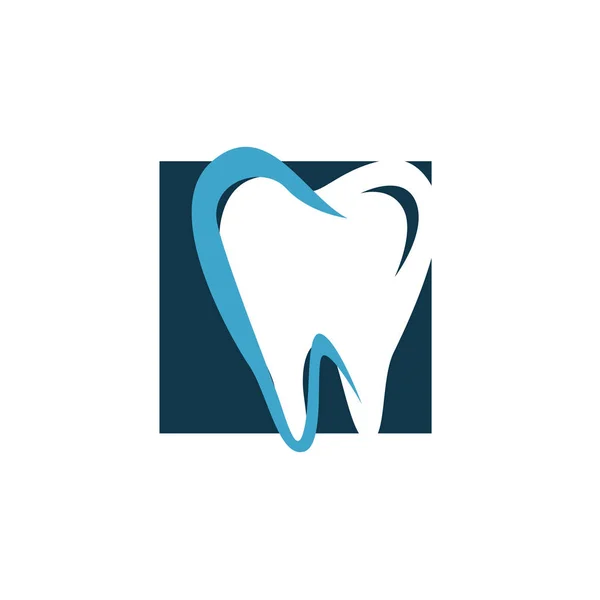 Медицинская стоматологическая клиника дизайн логотипа стоматолога векторный шаблон иллюстрация — стоковый вектор