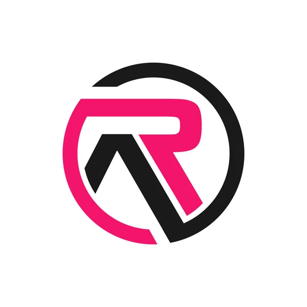 Initial RA Letter R A logo design vector. creative and modern gr — Stock Vector
