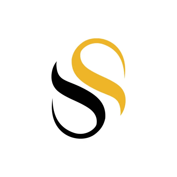 Creatieve eerste Ss Letter S logo ontwerp vector grafische concep — Stockvector