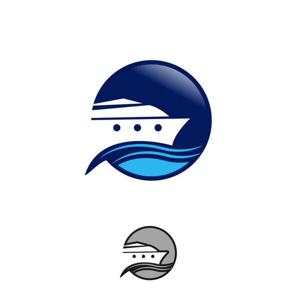 Projeto abstrato do logotipo do cruzeiro. ícone app smartphone cor cheia , — Vetor de Stock