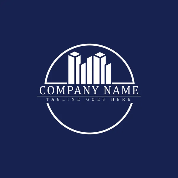 Modelo de logotipo do negócio imobiliário , — Vetor de Stock