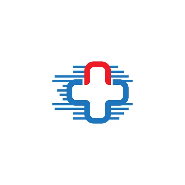 Abstraktní medicínské logo design inspirace, — Stockový vektor