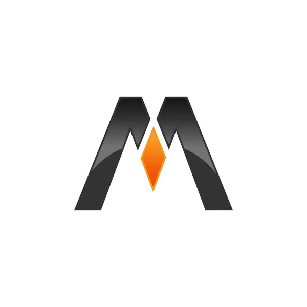 Inledande logotyp bokstav M, modern Logotyp — Stock vektor