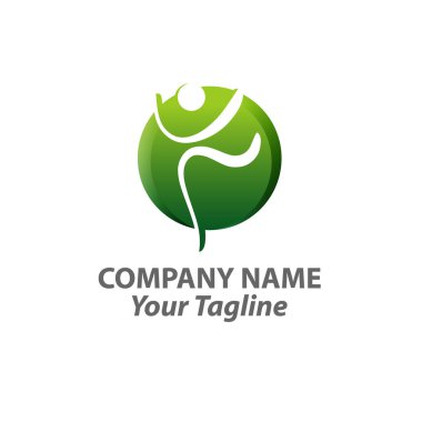 Yaratıcı insanlar logo tasarım vektör şablon ögesi