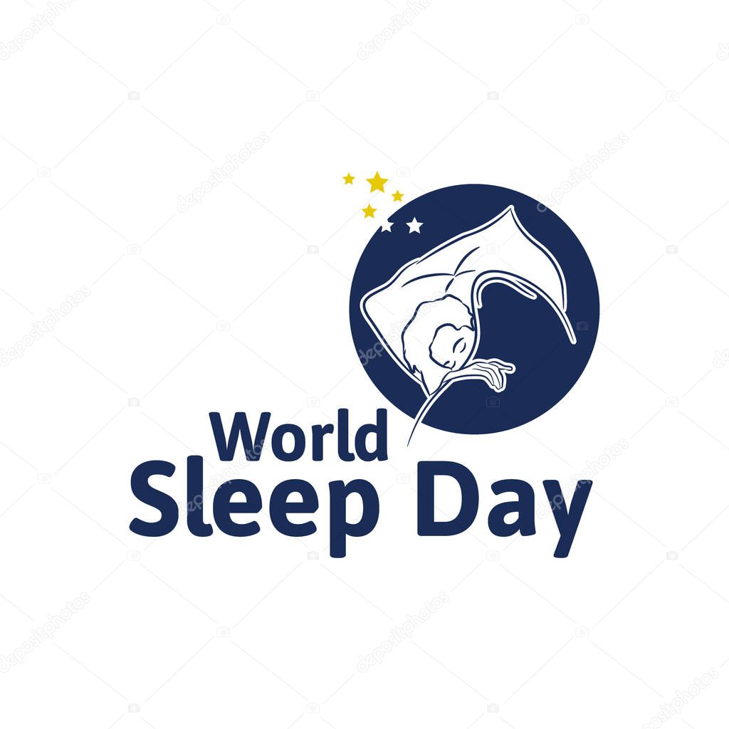 Vector illustration of a background for World Sleep Day.
