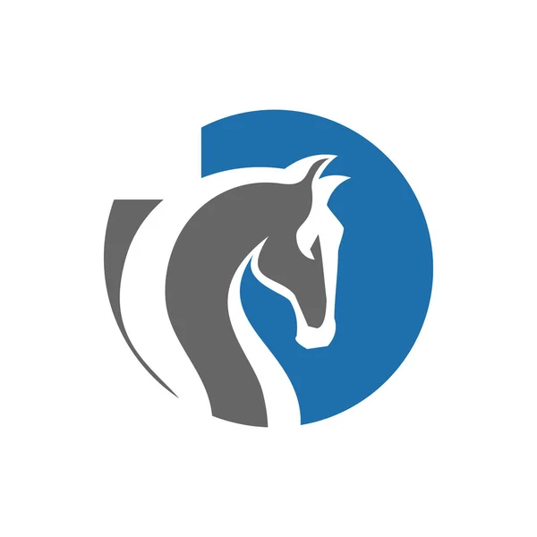 Άλογο επικεφαλής λογότυπο σχεδιασμό υπερηφάνεια και το σύμβολο σύμβολο σύμβολο ομορφιάς διάνυσμα illus — Διανυσματικό Αρχείο