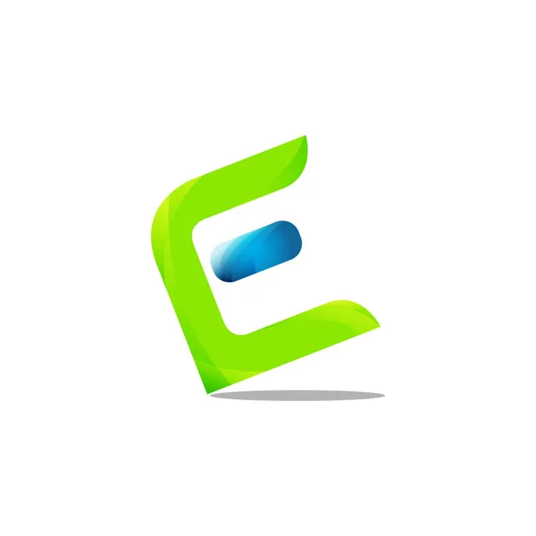 Abstrakte E-Brief Logo-Vorlage — Stockvektor