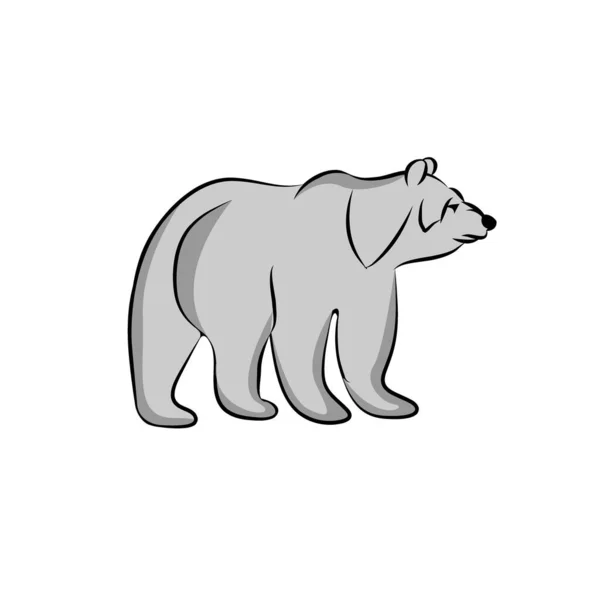 クマのアイコン。デザインのベクトルの概念図. — ストックベクタ