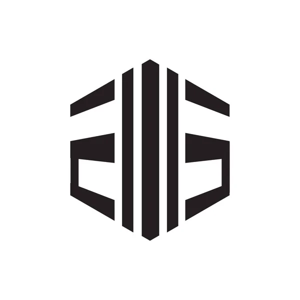 Drie 3 letter logo Ems combinatie moderne alfabet vector creat — Stockvector