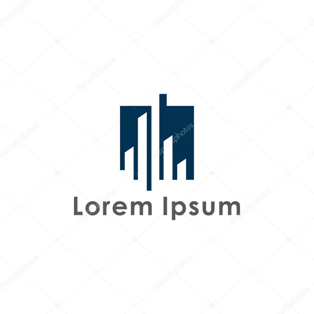 City scape logo. City scape logo template