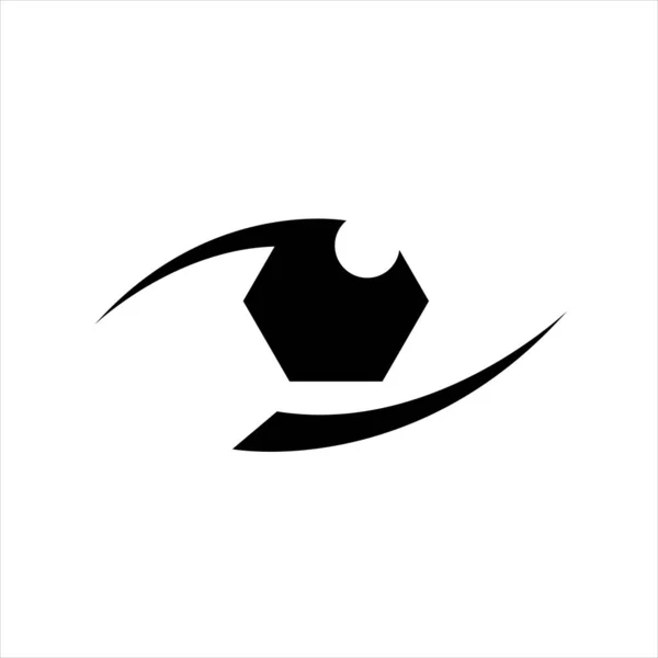 Офтальмолог Концепция векторного символа логотипа оптических глаз i — стоковый вектор