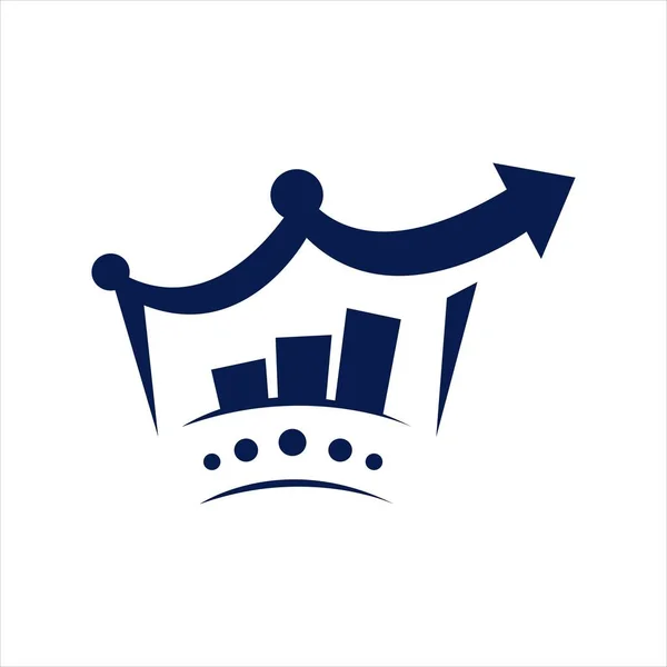 King seo logo vektor optimalizace pro vyhledávače ekonomický prodej ba — Stockový vektor
