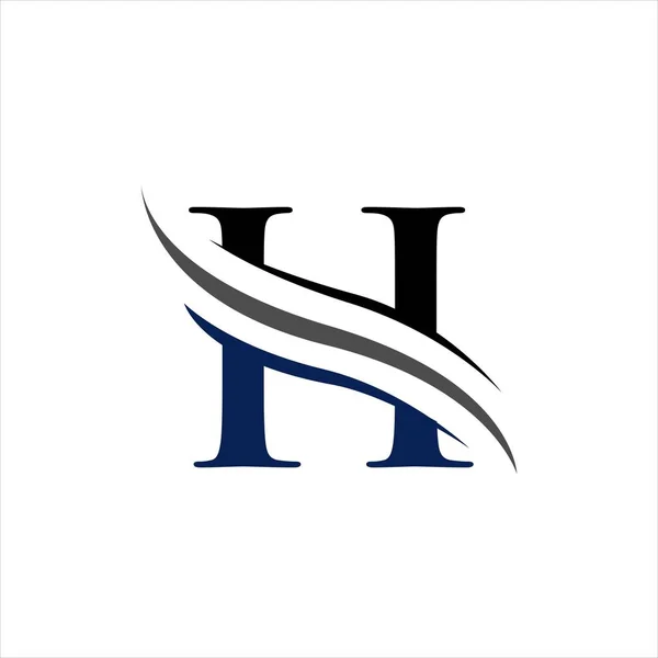 Créatif H initiale lettre H logo conception illustration vectorielle — Image vectorielle