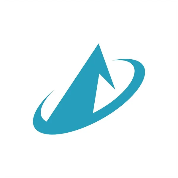 Moderne sportieve weg en piek van Mountain logo vector voor product — Stockvector