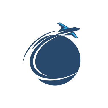 Seyahat Git Logo Şablonu Tasarım Vektörü