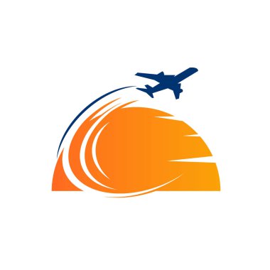 Seyahat Git Logo Şablonu Tasarım Vektörü