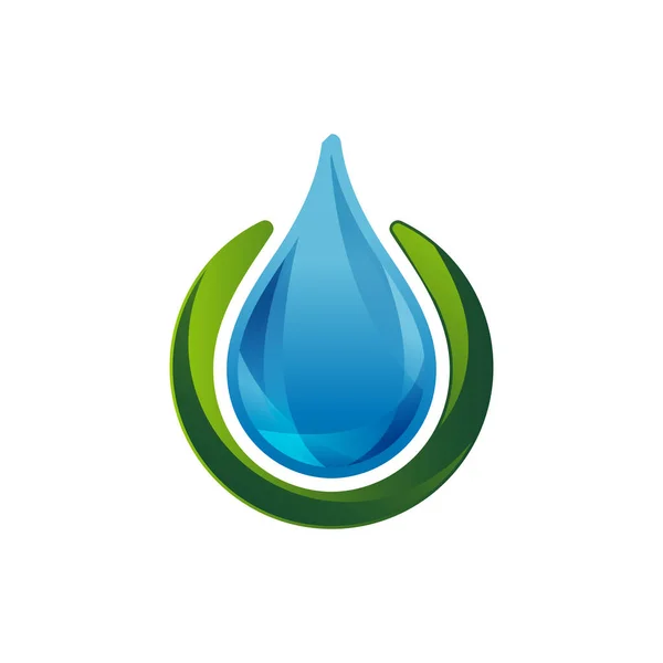 Σχεδιασμός σταγόνων νερού ή λογότυπου πετρελαίου — Διανυσματικό Αρχείο